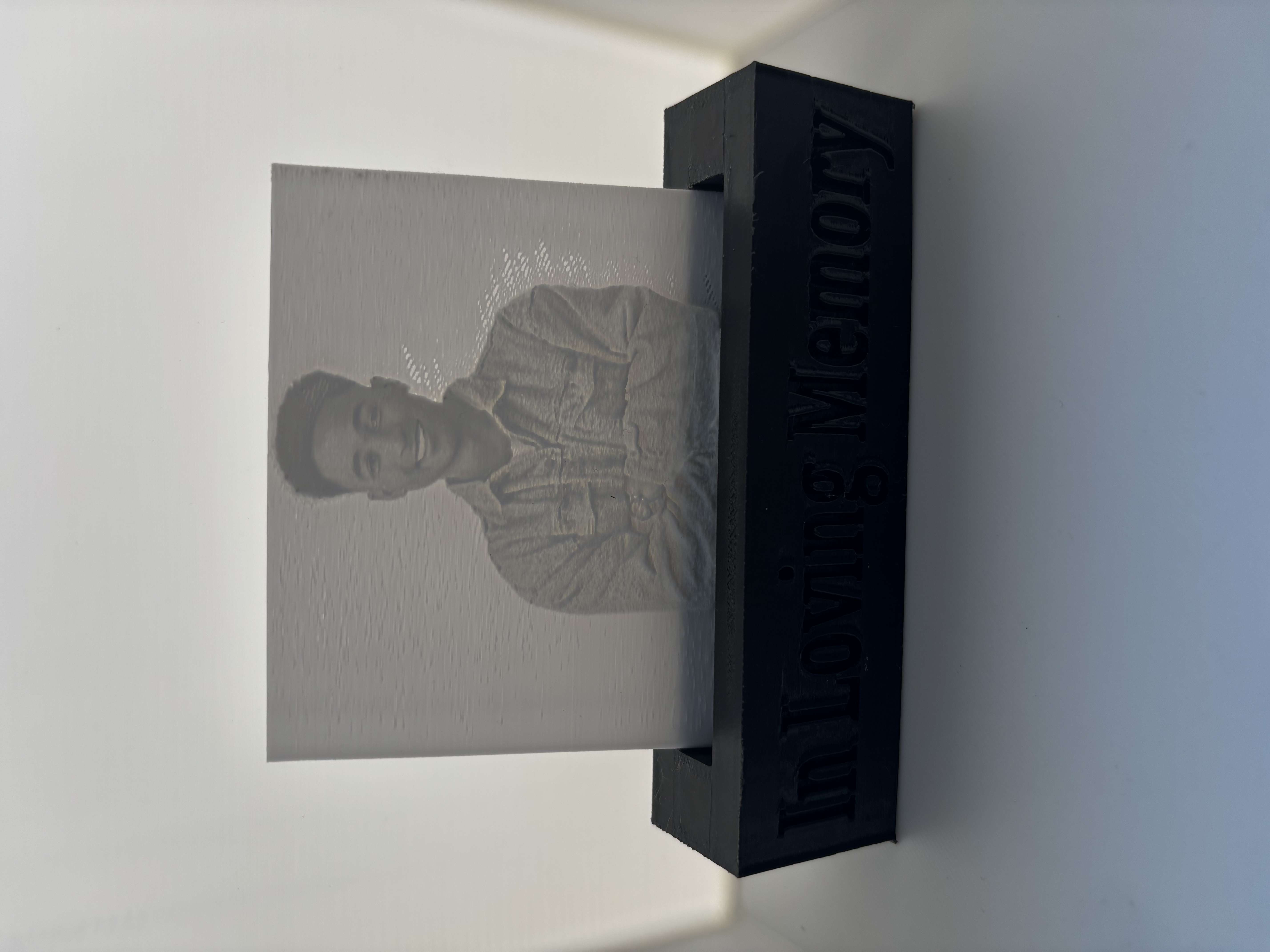 Memory Medallion held to light